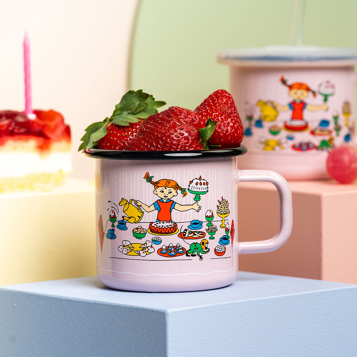 Pippi ピッピ Muurla ムールラ ホーローマグ(ピッピのお誕生日 / 370ml)