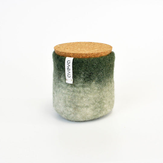 【50%OFF】aveva アベバ ウールジャー(コルク蓋ひも無し / モスグリーン)【セール】