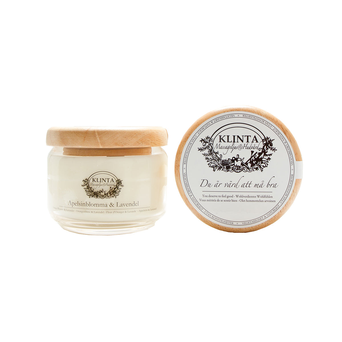 【30%OFF】KLINTA クリンタ マッサージキャンドル( 50h / オレンジブロッサム&ラベンダー )【セール】