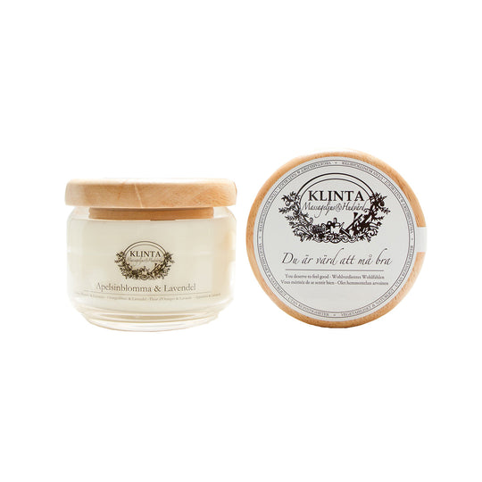 【30%OFF】KLINTA クリンタ マッサージキャンドル( 50h / オレンジブロッサム&ラベンダー )【セール】