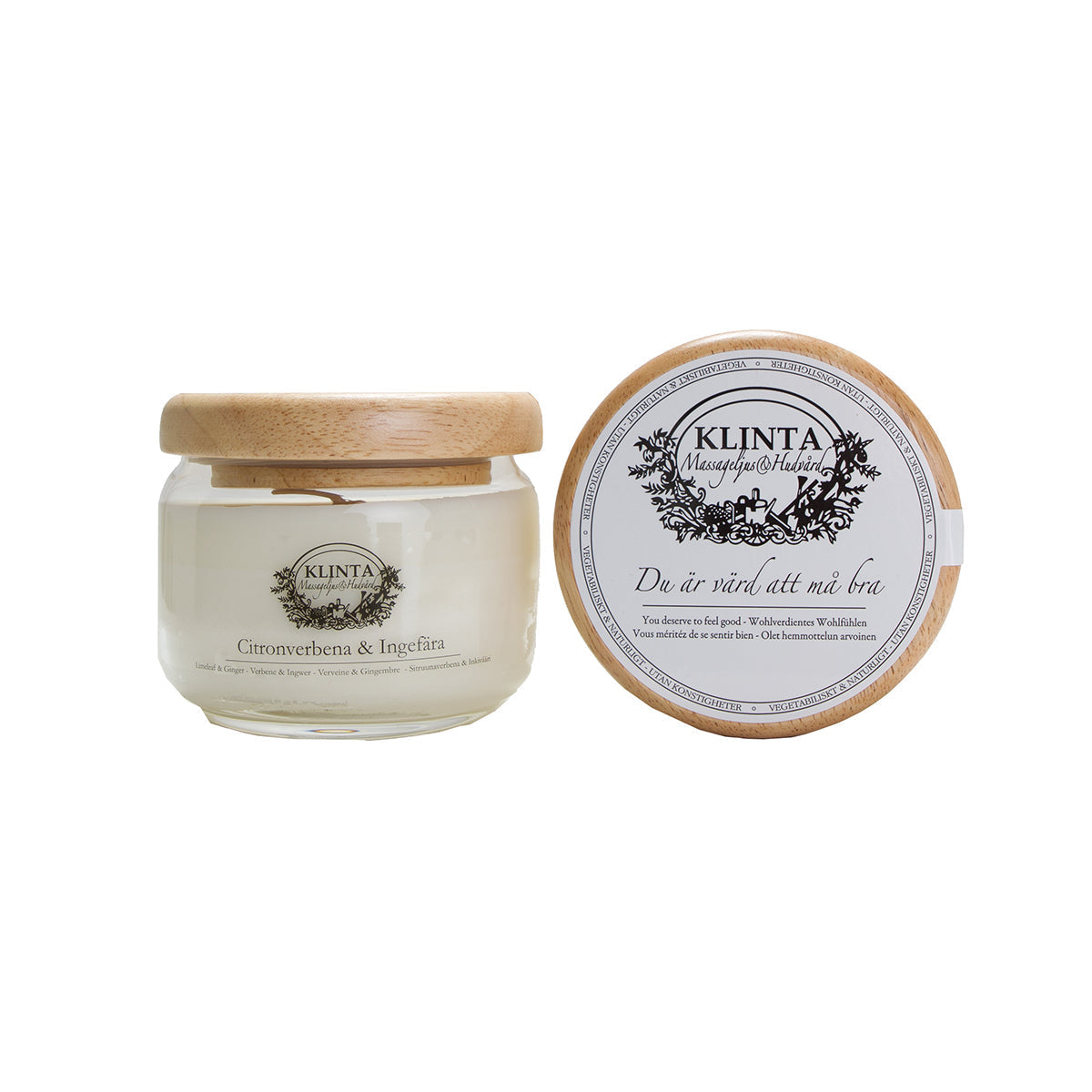 【30%OFF】KLINTA クリンタ マッサージキャンドル( 50h / レモンバーベナ&ジンジャー )【セール】