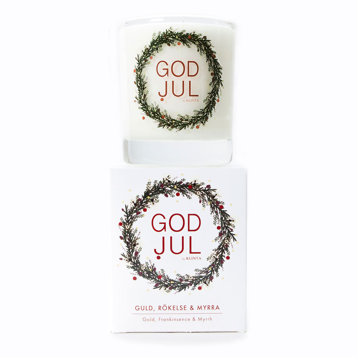 【30%OFF】KLINTA クリンタ マッサージキャンドル GOD JUL( 40h / ゴールド、フランキンセンス&ミルラ )【セール】