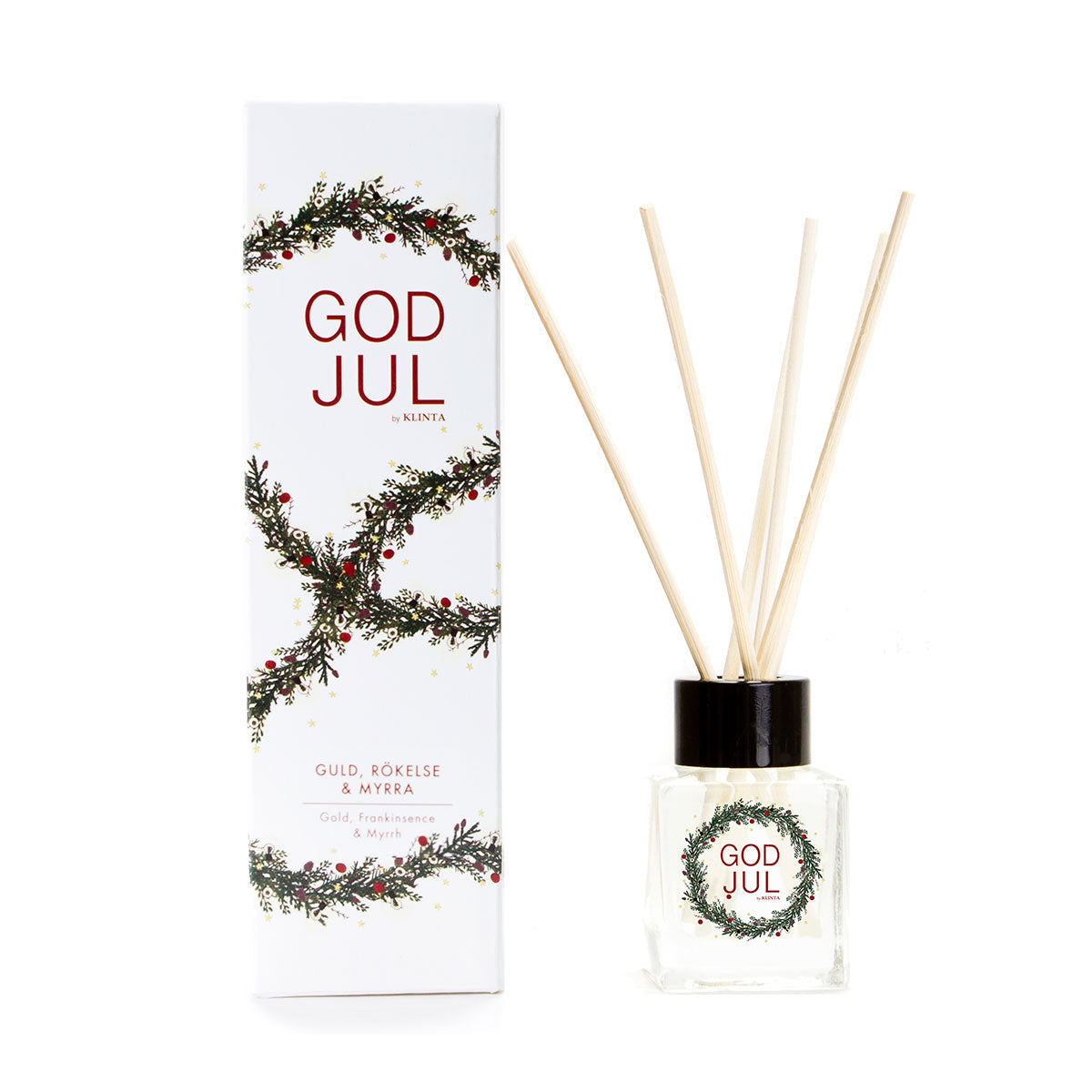 KLINTA クリンタ リードディフューザー GOD JUL（ 50ml / ゴールド、フランキンセンス＆ミルラ ）