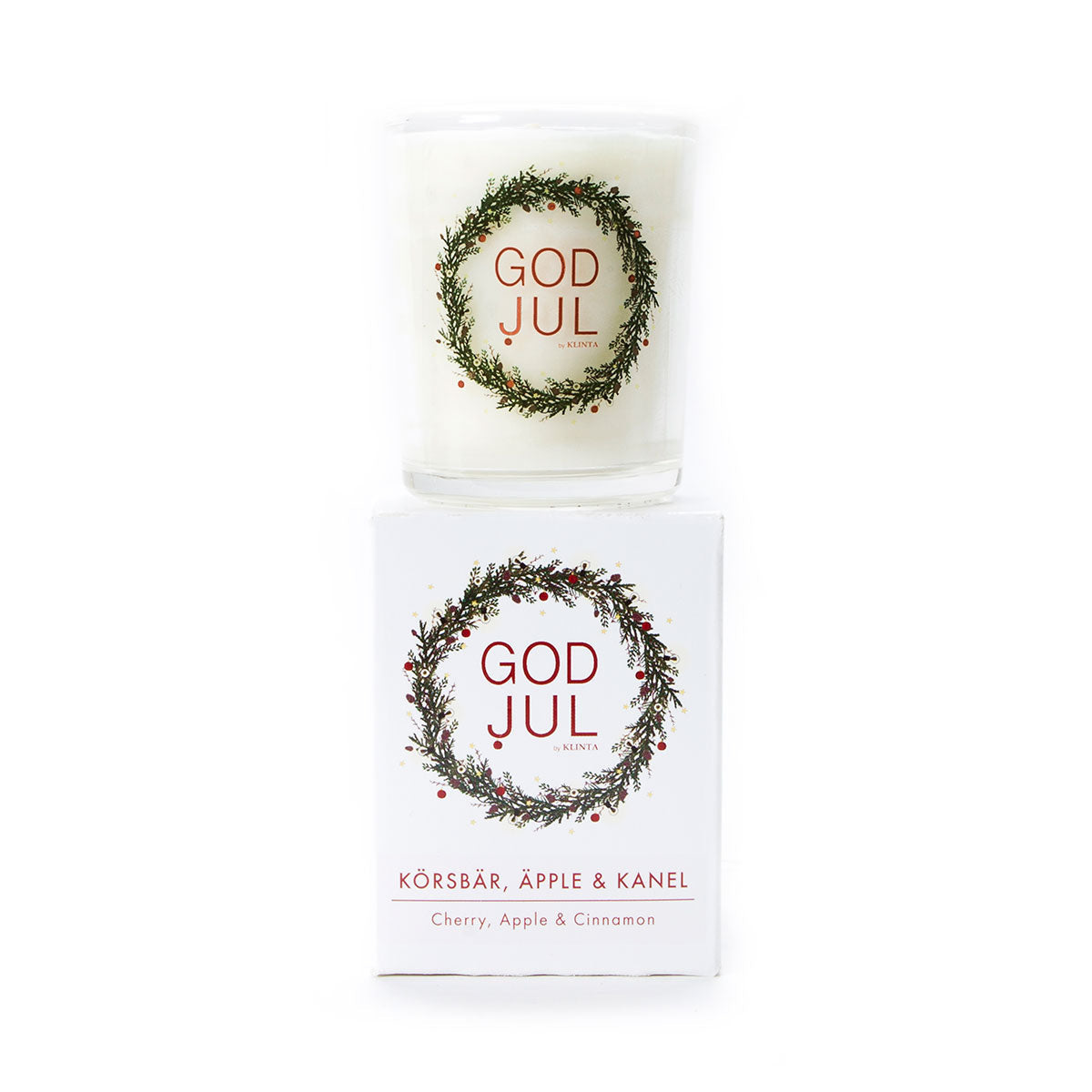 【30%OFF】KLINTA クリンタ マッサージキャンドル GOD JUL( 16h / チェリーアップル&シナモン )【セール】