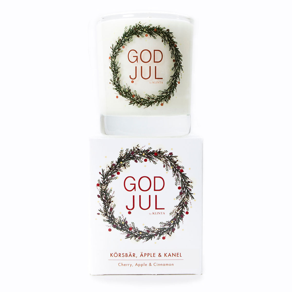 【30%OFF】KLINTA クリンタ マッサージキャンドル GOD JUL( 40h / チェリーアップル&シナモン )【セール】