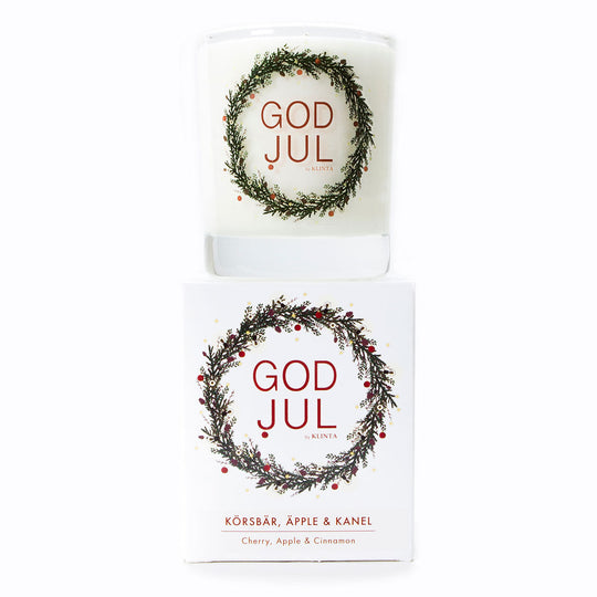 【30%OFF】KLINTA クリンタ マッサージキャンドル GOD JUL( 40h / チェリーアップル&シナモン )【セール】