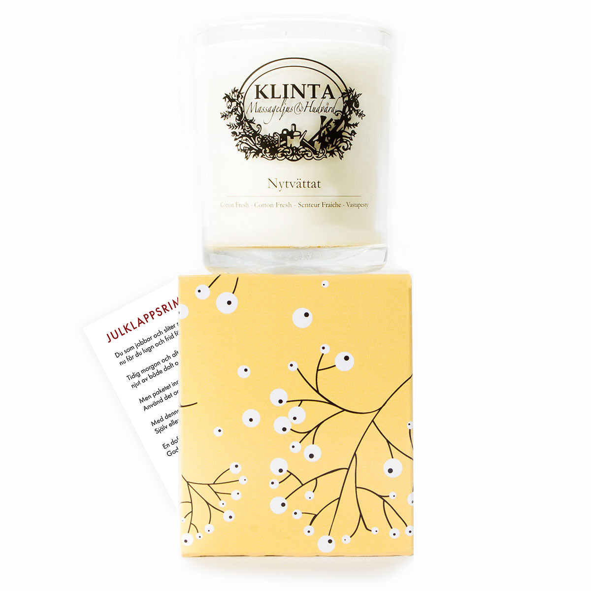 【30%OFF】KLINTA クリンタ マッサージキャンドル Gifts( 40h / コットンフレッシュ )【セール】