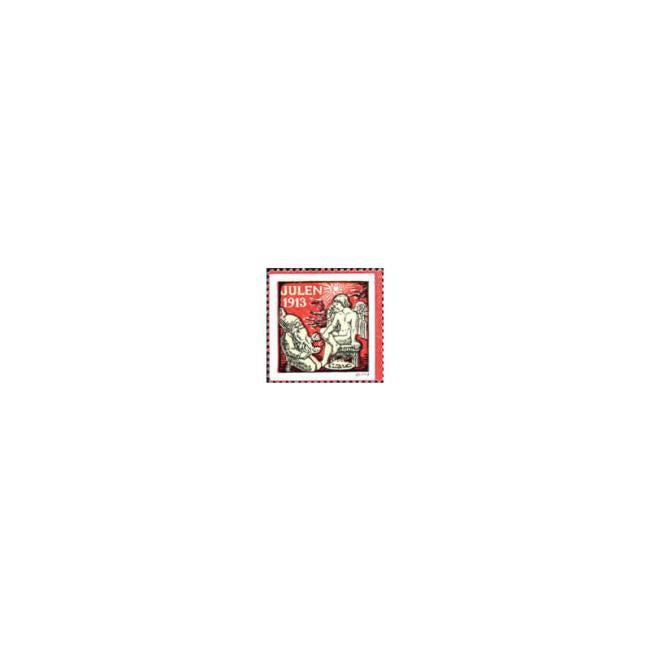 Danish Christmas Seals デンマーク クリスマス シール(1913年/1枚)
