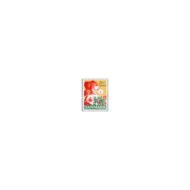 Danish Christmas Seals デンマーク クリスマス シール (1948年/1枚)