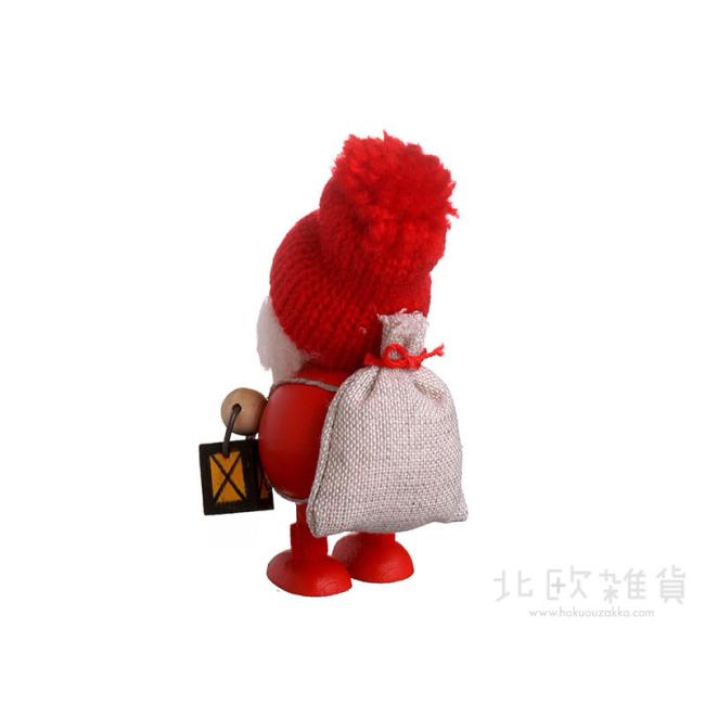 NORDIKA nisse ノルディカ ニッセ クリスマス 木製人形(ランタンを持ったふとっちょサンタ / レッド)