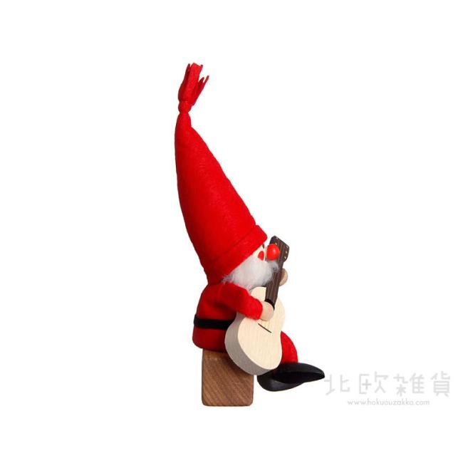 NORDIKA nisse ノルディカ ニッセ クリスマス 木製人形(ギターを持ったサンタ / レッド)