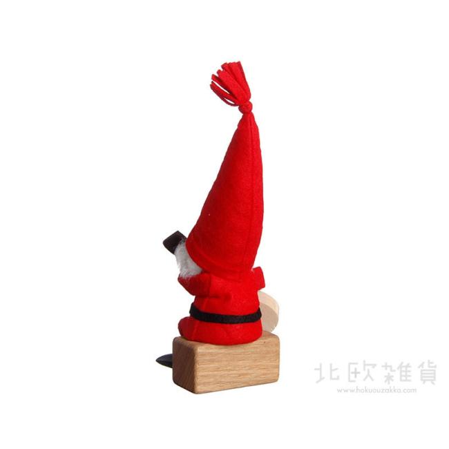 NORDIKA nisse ノルディカ ニッセ クリスマス 木製人形(ギターを持ったサンタ / レッド)