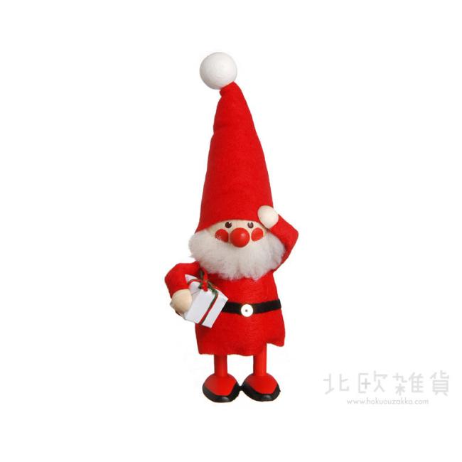 NORDIKA nisse ノルディカ ニッセ クリスマス 木製人形(プレゼントを持ったサンタ / レッド)