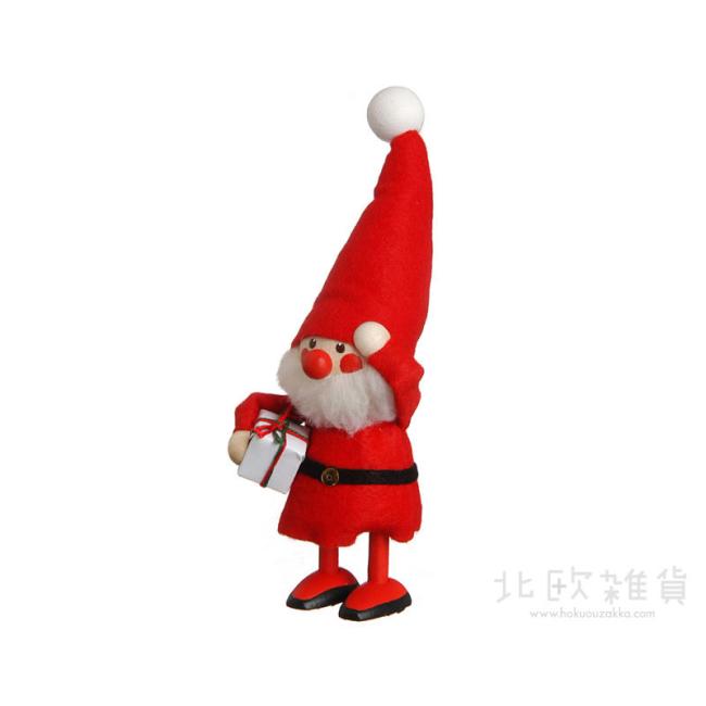 NORDIKA nisse ノルディカ ニッセ クリスマス 木製人形(プレゼントを持ったサンタ / レッド)
