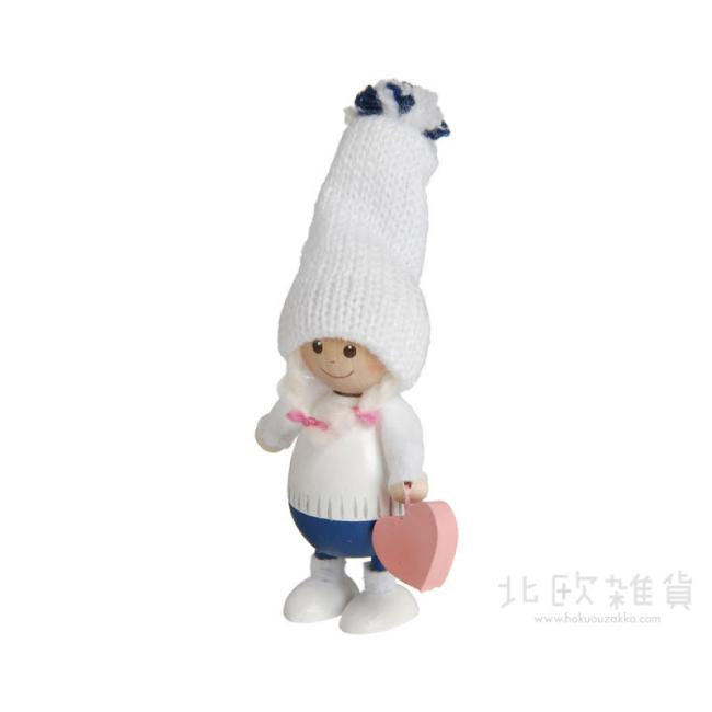NORDIKA nisse ノルディカ ニッセ クリスマス 木製人形(ハートを持った胴長女の子)