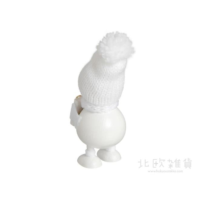 NORDIKA nisse ノルディカ ニッセ クリスマス 木製人形(プレゼントを抱えたふとっちょ男の子 / ホワイト)