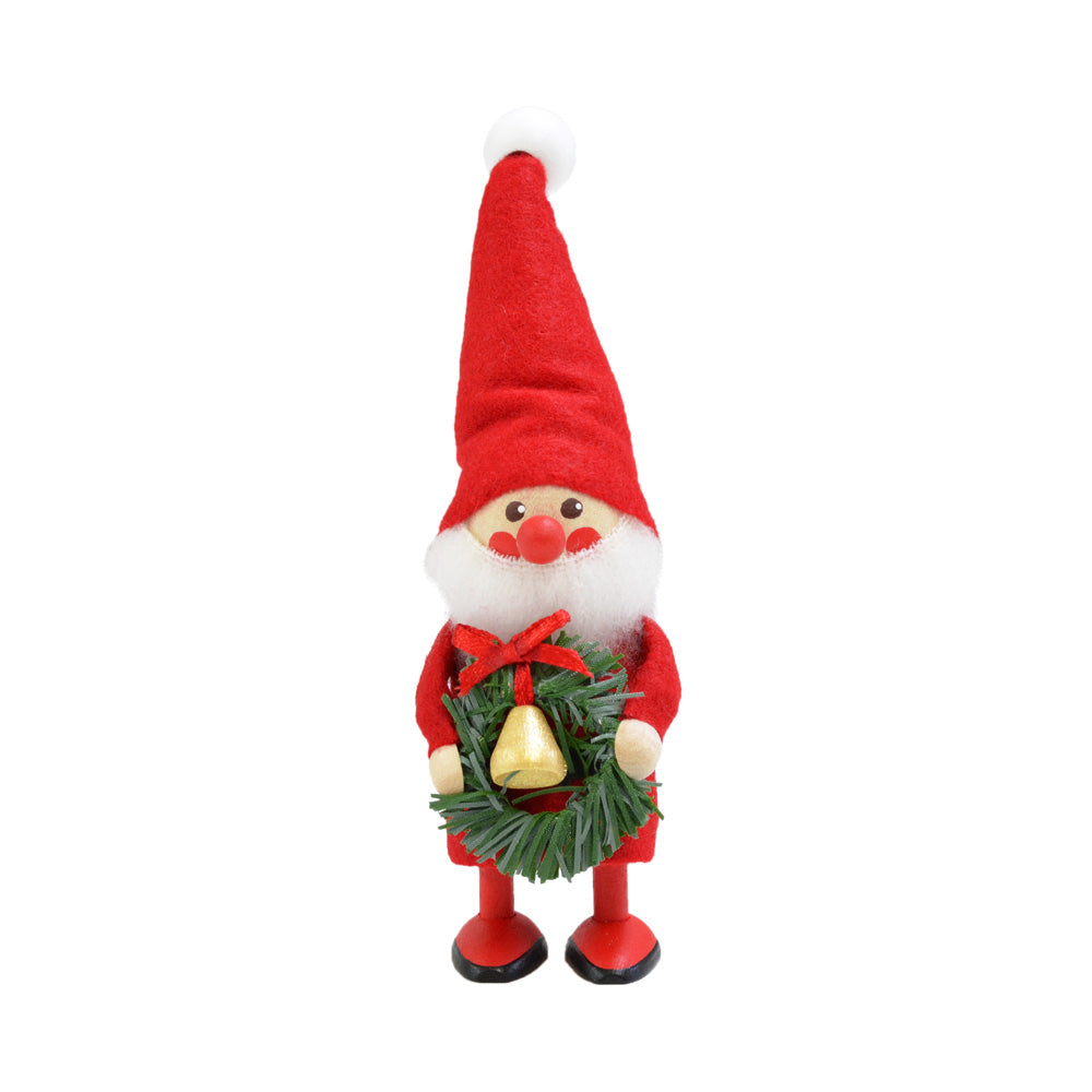 NORDIKA nisse ノルディカ ニッセ クリスマス 木製人形 ( リースを持ったサンタ / レッド )
