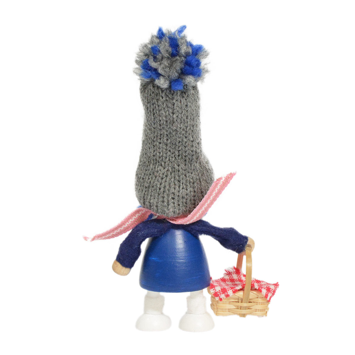 NORDIKA nisse ノルディカ ニッセ クリスマス 木製人形(かごを持った青いコートの女の子)
