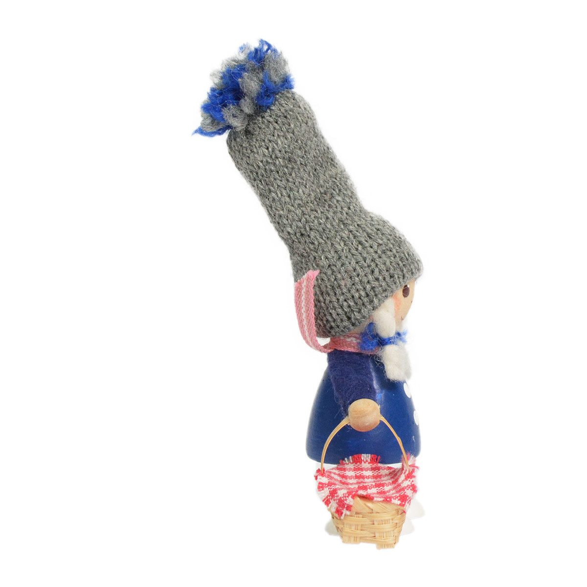 NORDIKA nisse ノルディカ ニッセ クリスマス 木製人形(かごを持った青いコートの女の子)