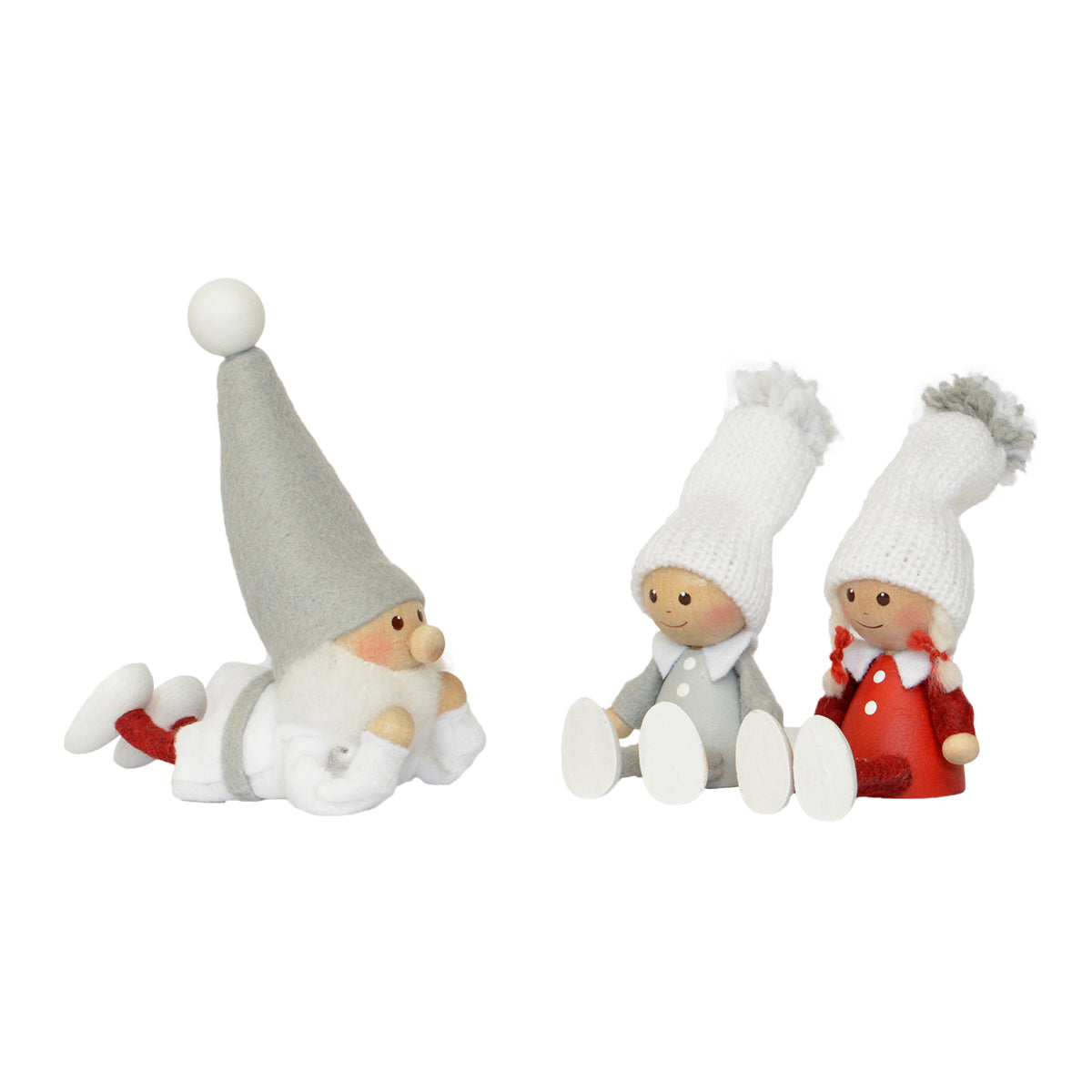NORDIKA nisse ノルディカ ニッセ クリスマス 木製人形(ぺたんこ座りの女の子)
