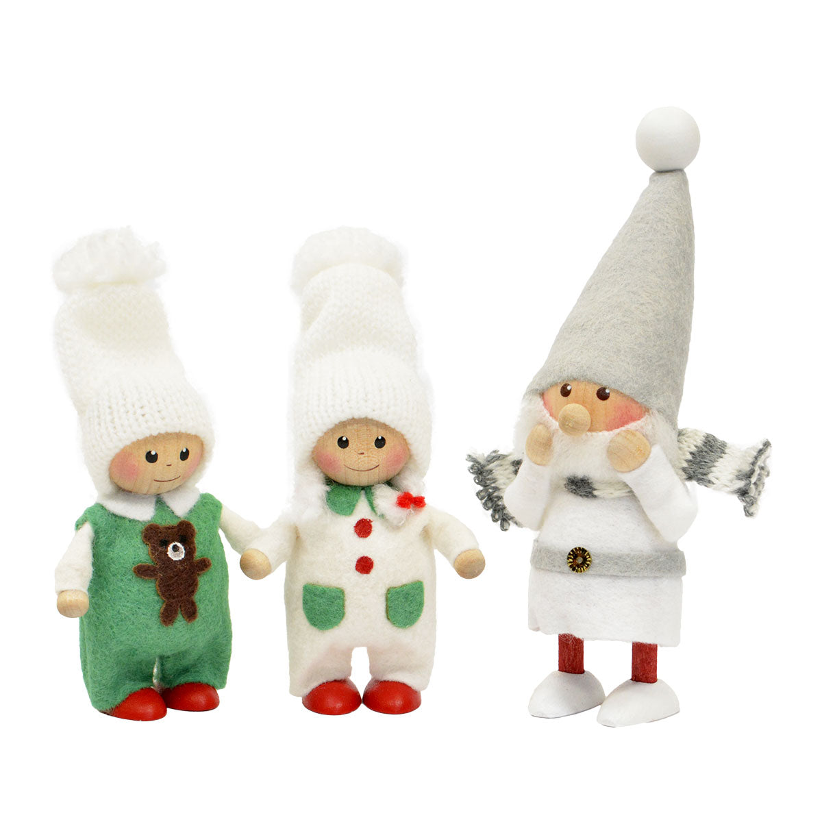 NORDIKA nisse ノルディカ ニッセ クリスマス 木製人形(スカーフサンタ / サイレントナイト )