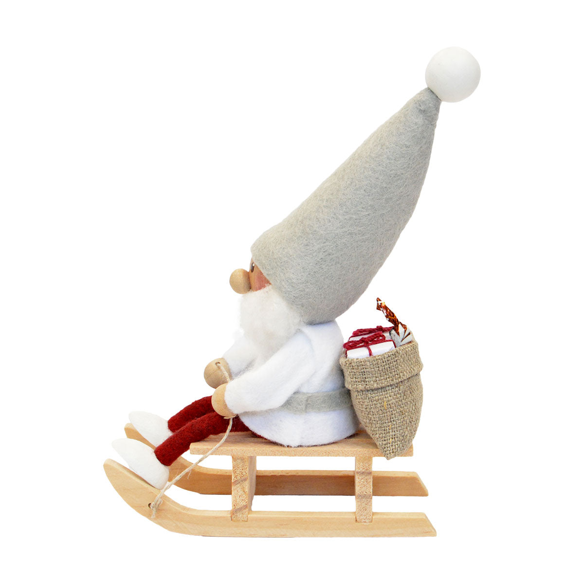 NORDIKA nisse ノルディカ ニッセ クリスマス 木製人形(そりに乗るサンタ / サイレントナイト)