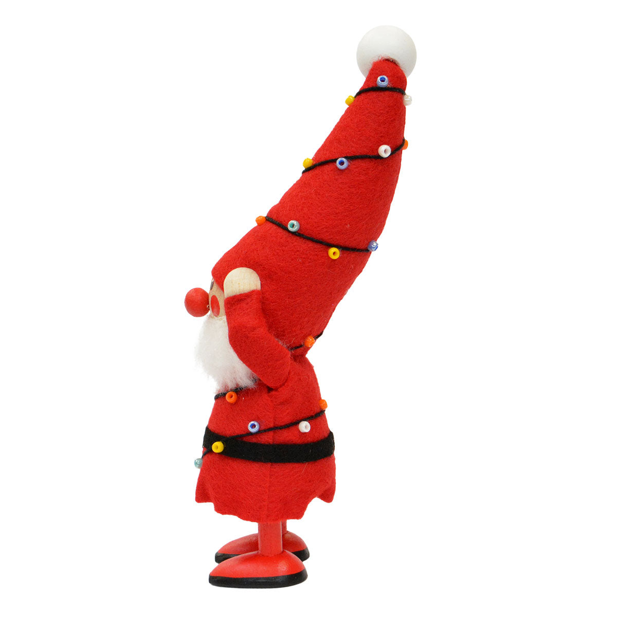 NORDIKA nisse ノルディカ ニッセ クリスマス 木製人形(電飾にからまるサンタ / レッド)