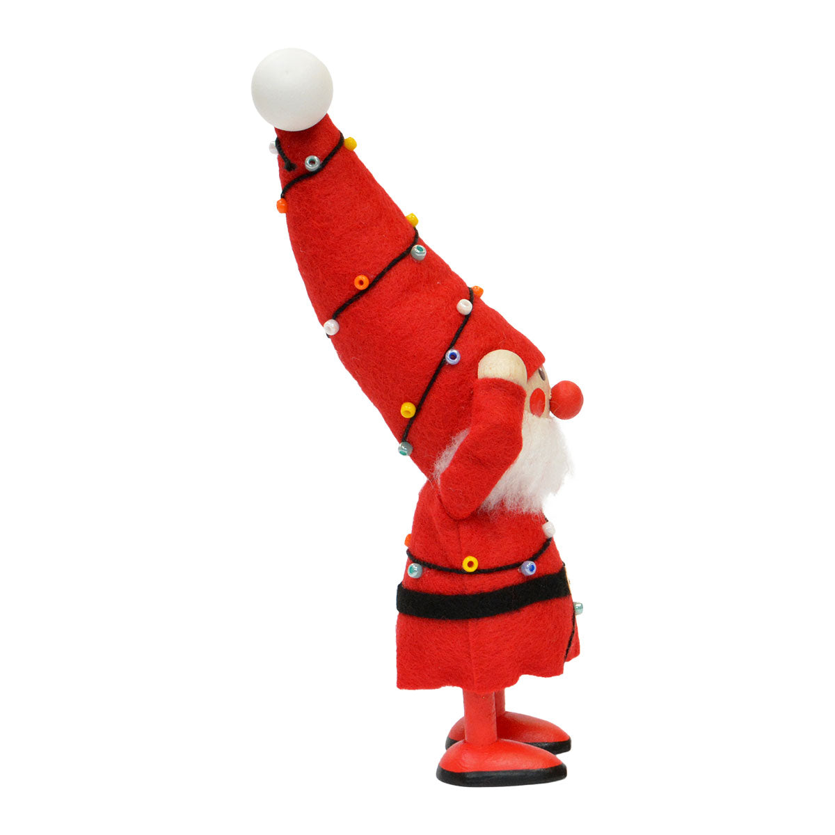NORDIKA nisse ノルディカ ニッセ クリスマス 木製人形(電飾にからまるサンタ / レッド)