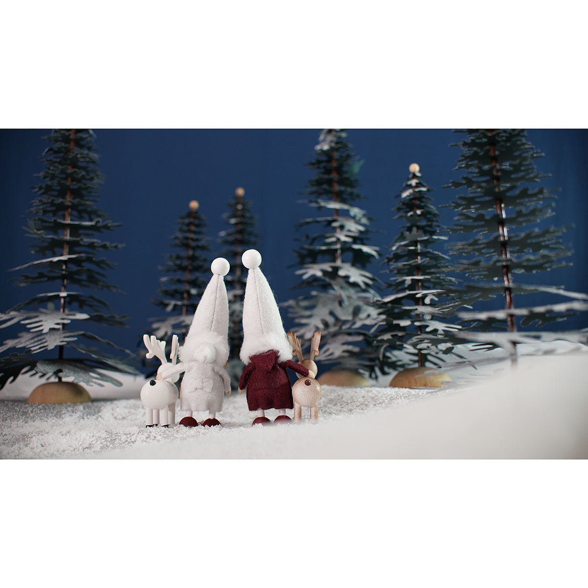 NORDIKA nisse ノルディカ ニッセ クリスマス 木製人形(ダッフルコートを着たサンタ / 星に願いを )