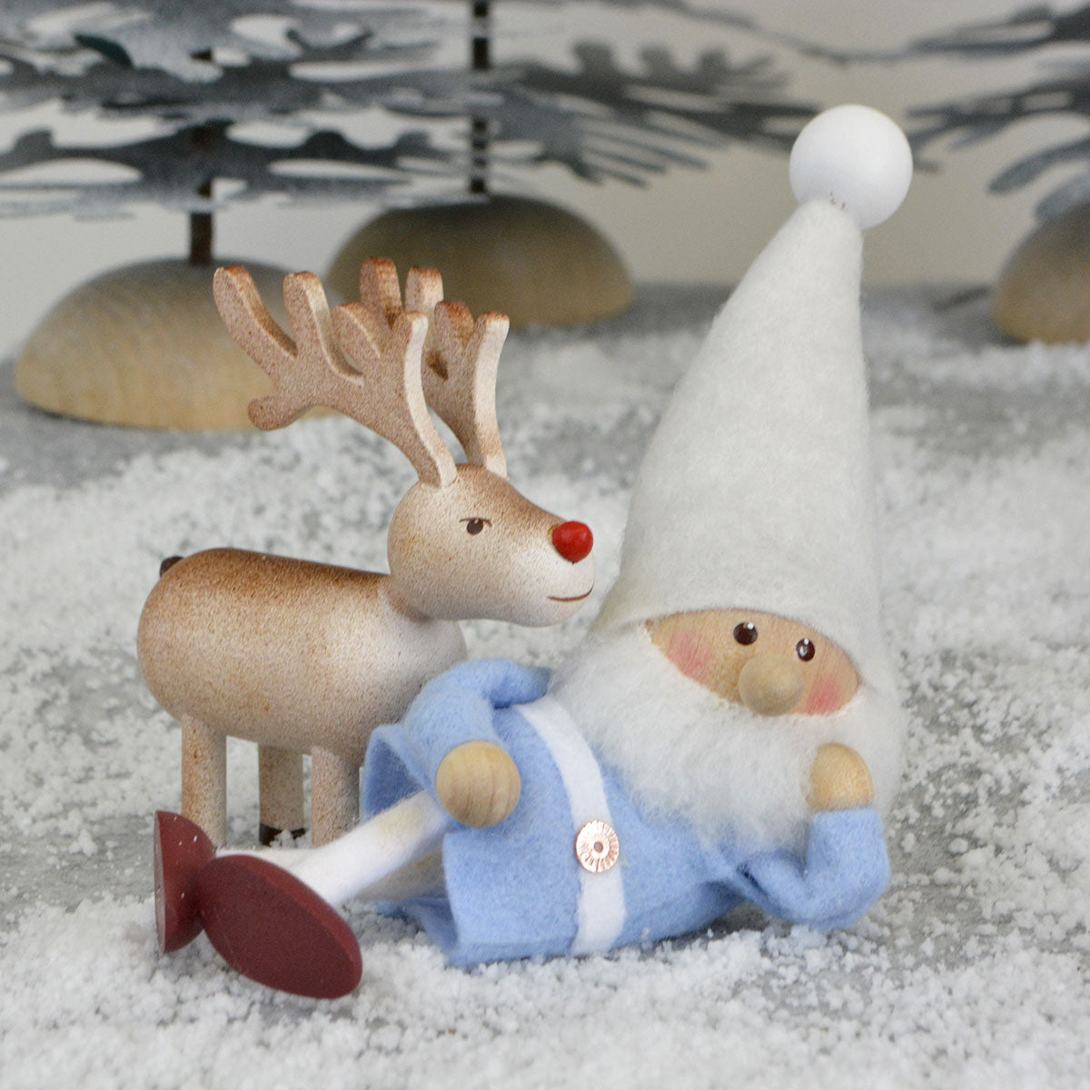 NORDIKA nisse ノルディカ ニッセ クリスマス 木製人形( ひとやすみサンタ / 星に願いを )