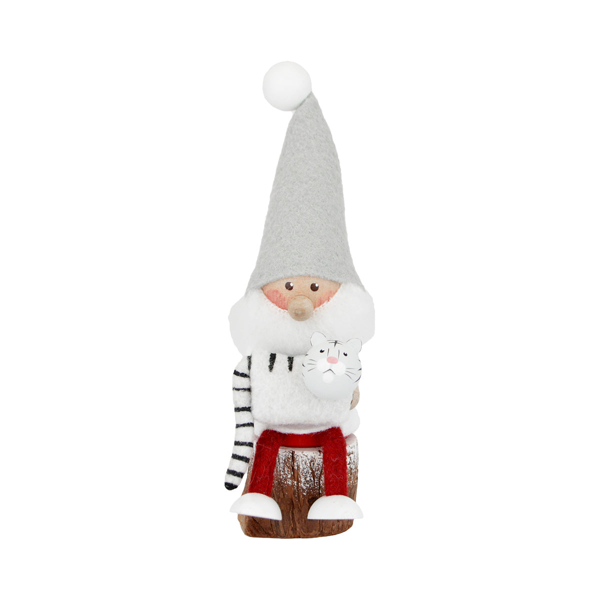 NORDIKA nisse ノルディカ ニッセ クリスマス 木製人形(トラを抱えたサンタ / サイレントナイト )