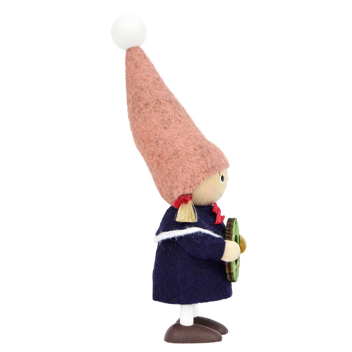 NORDIKA nisse ノルディカ ニッセ クリスマス 木製人形 ( リースを持った女の子 / ハーモニー )