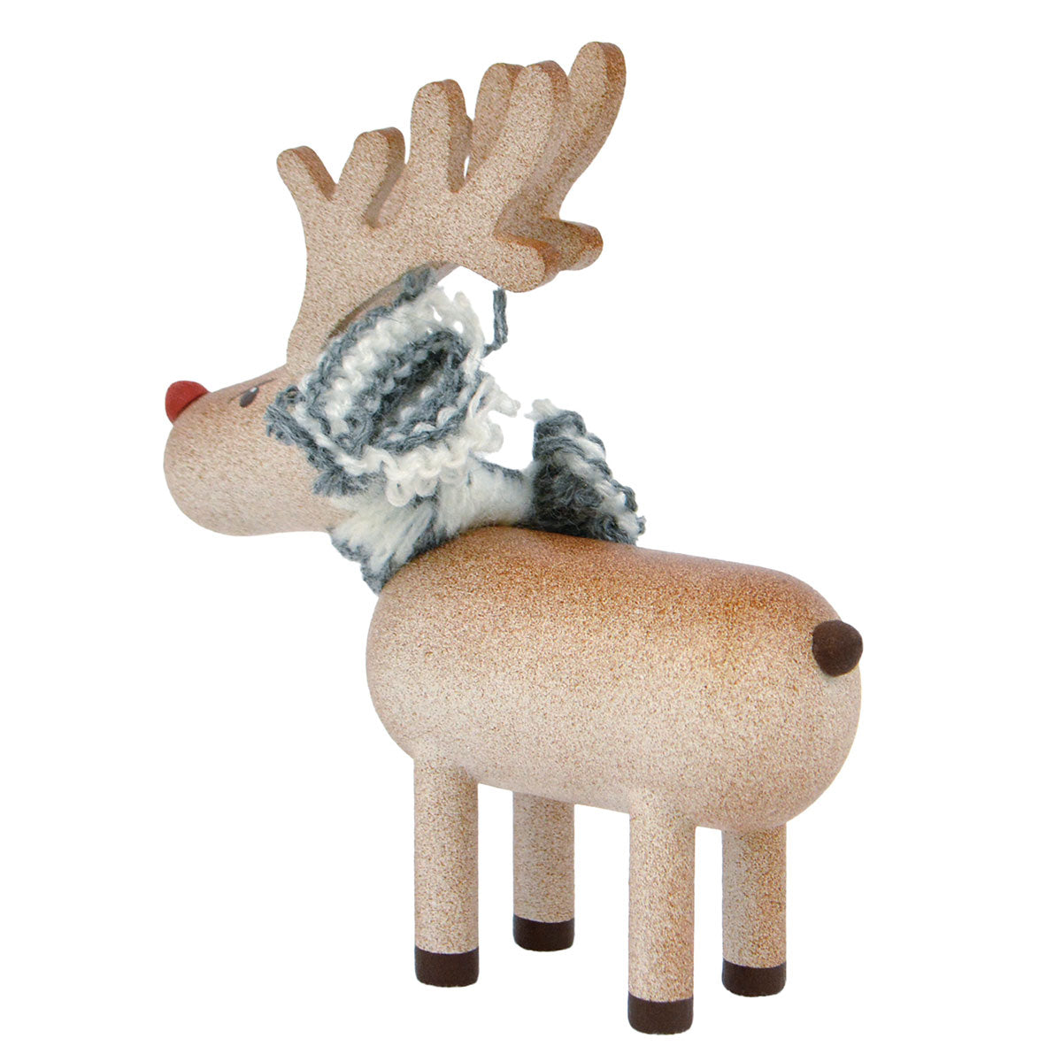 NORDIKA nisse ノルディカ ニッセ クリスマス 木製人形 ( トナカイ / ブラウン / マフラー )