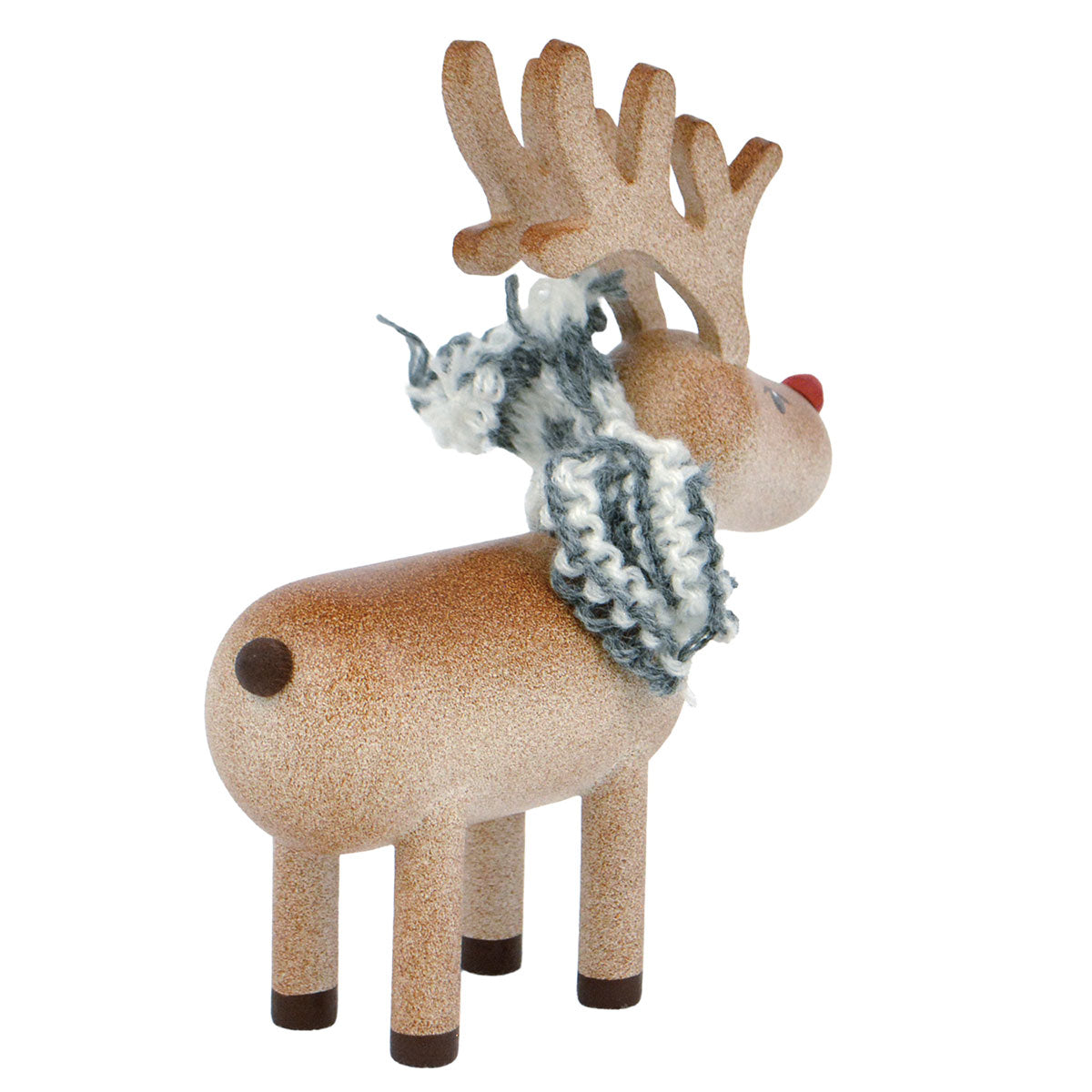NORDIKA nisse ノルディカ ニッセ クリスマス 木製人形 ( トナカイ / ブラウン / マフラー )