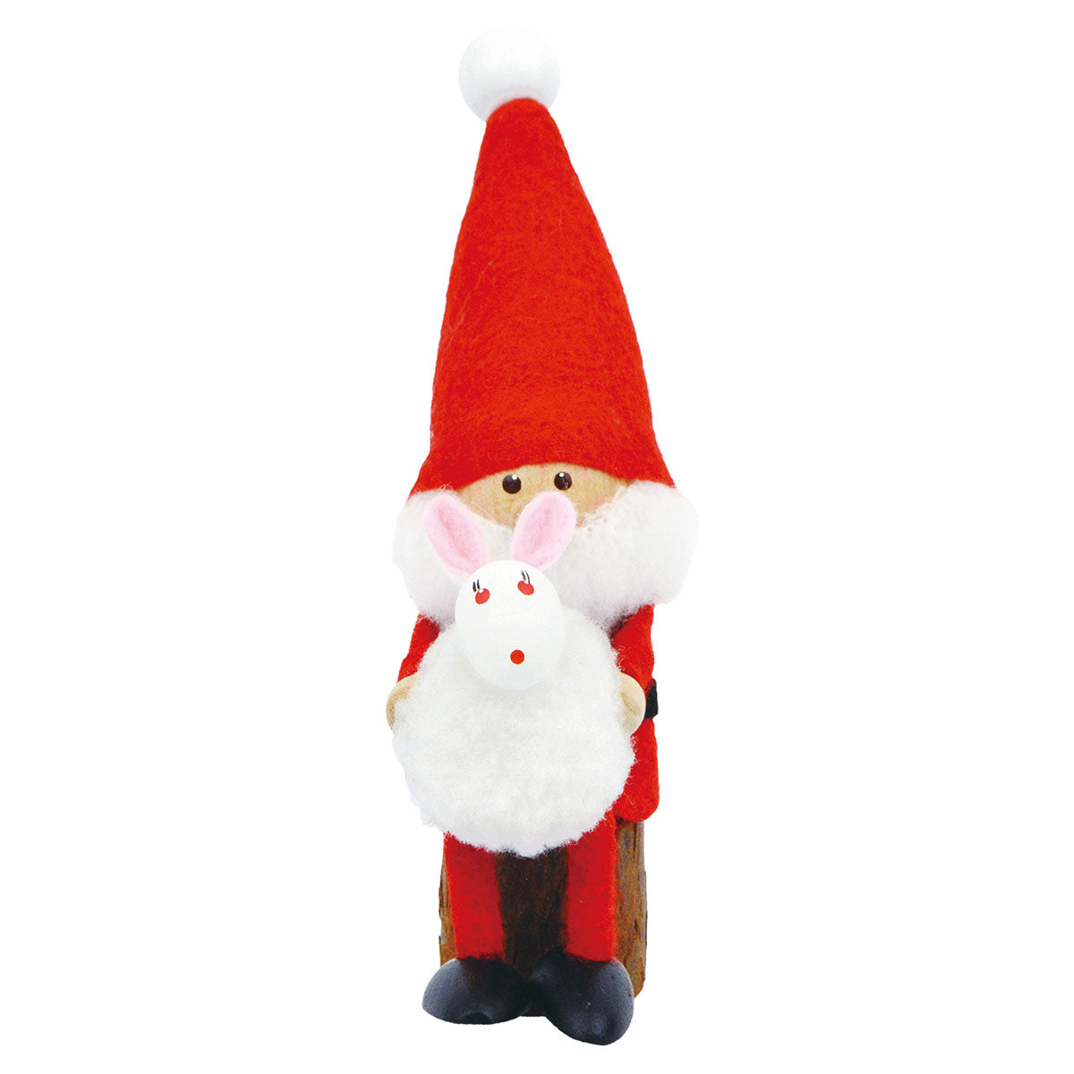 NORDIKA nisse ノルディカ ニッセ クリスマス 木製人形 ( ウサギを抱えたサンタ )
