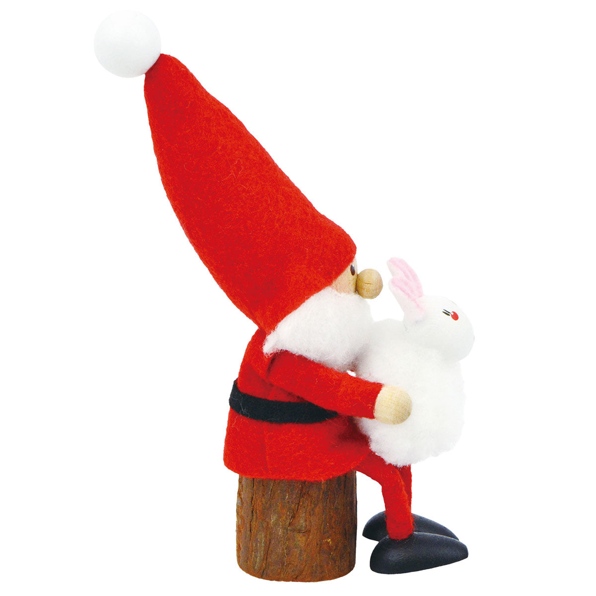 NORDIKA nisse ノルディカ ニッセ クリスマス 木製人形 ( ウサギを抱えたサンタ )