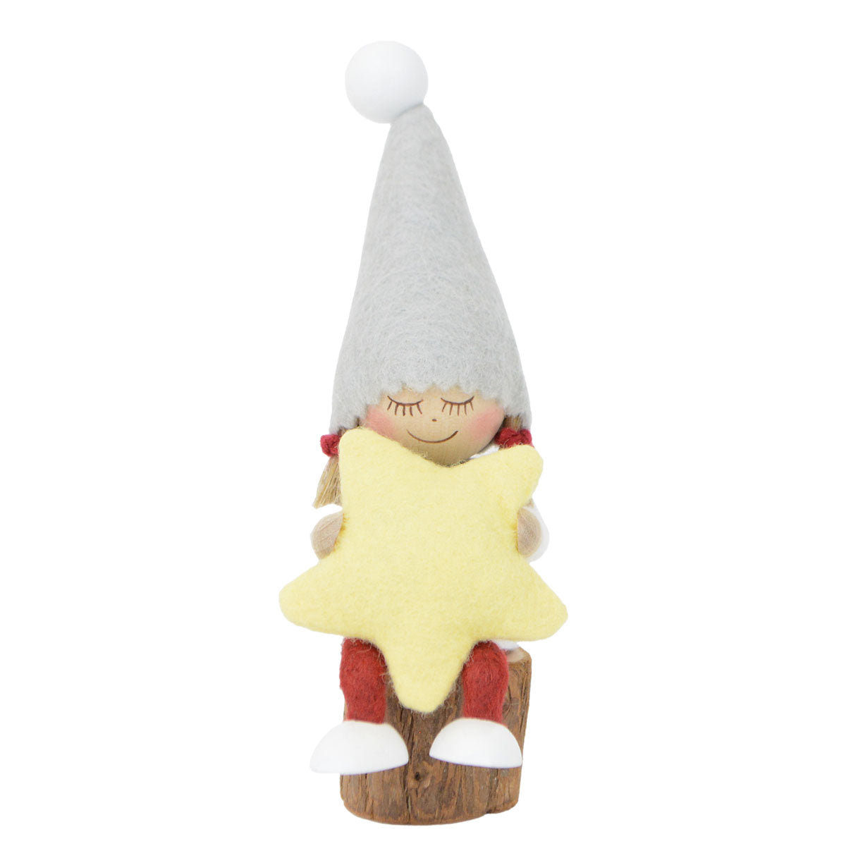 NORDIKA nisse ノルディカ ニッセ クリスマス 木製人形 ( お座りねんね女の子 / 星 / サイレントナイト )