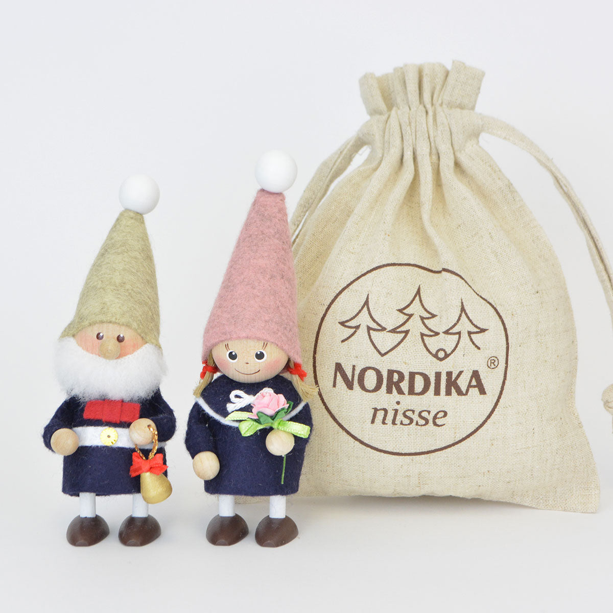 【北欧雑貨オリジナル】NORDIKA nisse ノルディカ ニッセ クリスマス 木製人形 ( 『ハーモニーニッセ』 )
