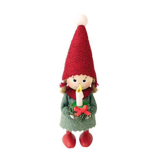 NORDIKA nisse ノルディカ ニッセ クリスマス 木製人形 ( キャンドルを持った女の子 / Joy to the world )