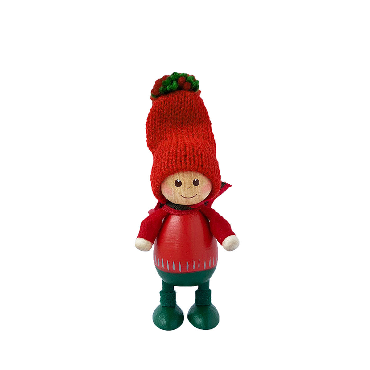 NORDIKA nisse ノルディカ ニッセ クリスマス 木製人形 ( 赤いセーターのふとっちょ男の子 / ツインズ )