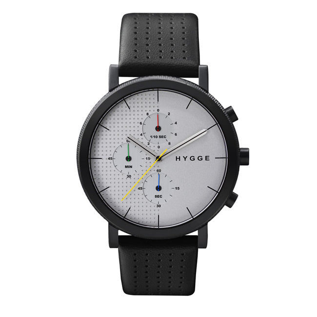 HYGGE Watches ヒュッゲウォッチズ 2204 SERIES WATCH( 9032-028 LEATHER / White dial / Black case )