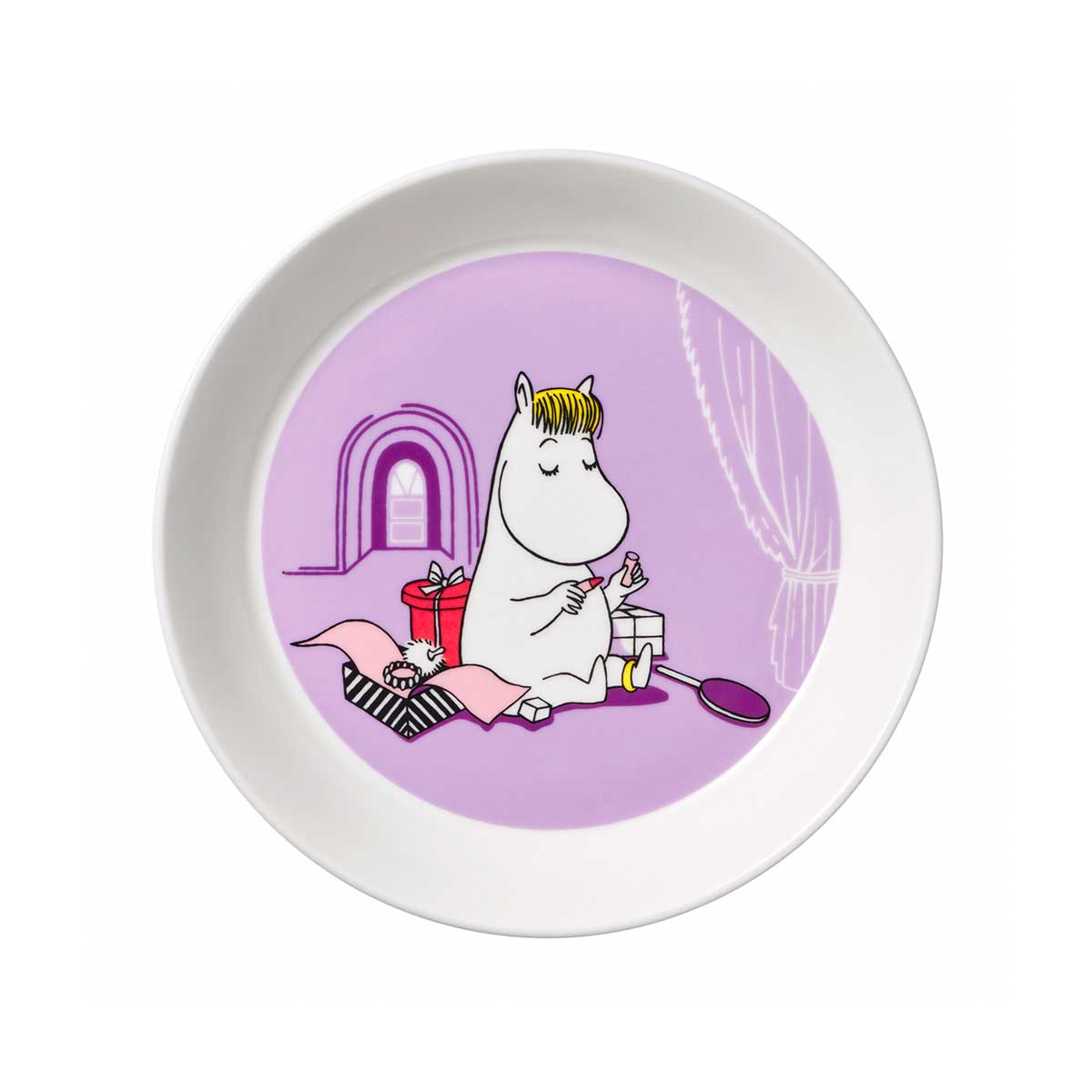 Moomin ムーミン ARABIA アラビア プレート ( 19cm / スノークのおじょうさん / ライラック )