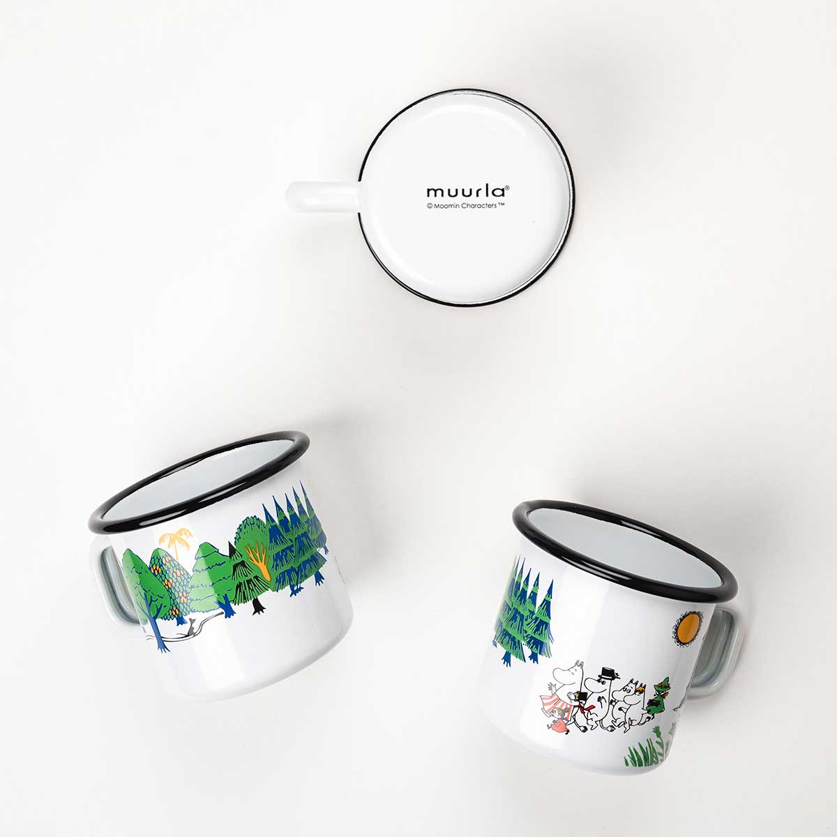Moomin ムーミン Muurla ムールラ ホーローマグ(ヴィレッジ / 370ml)