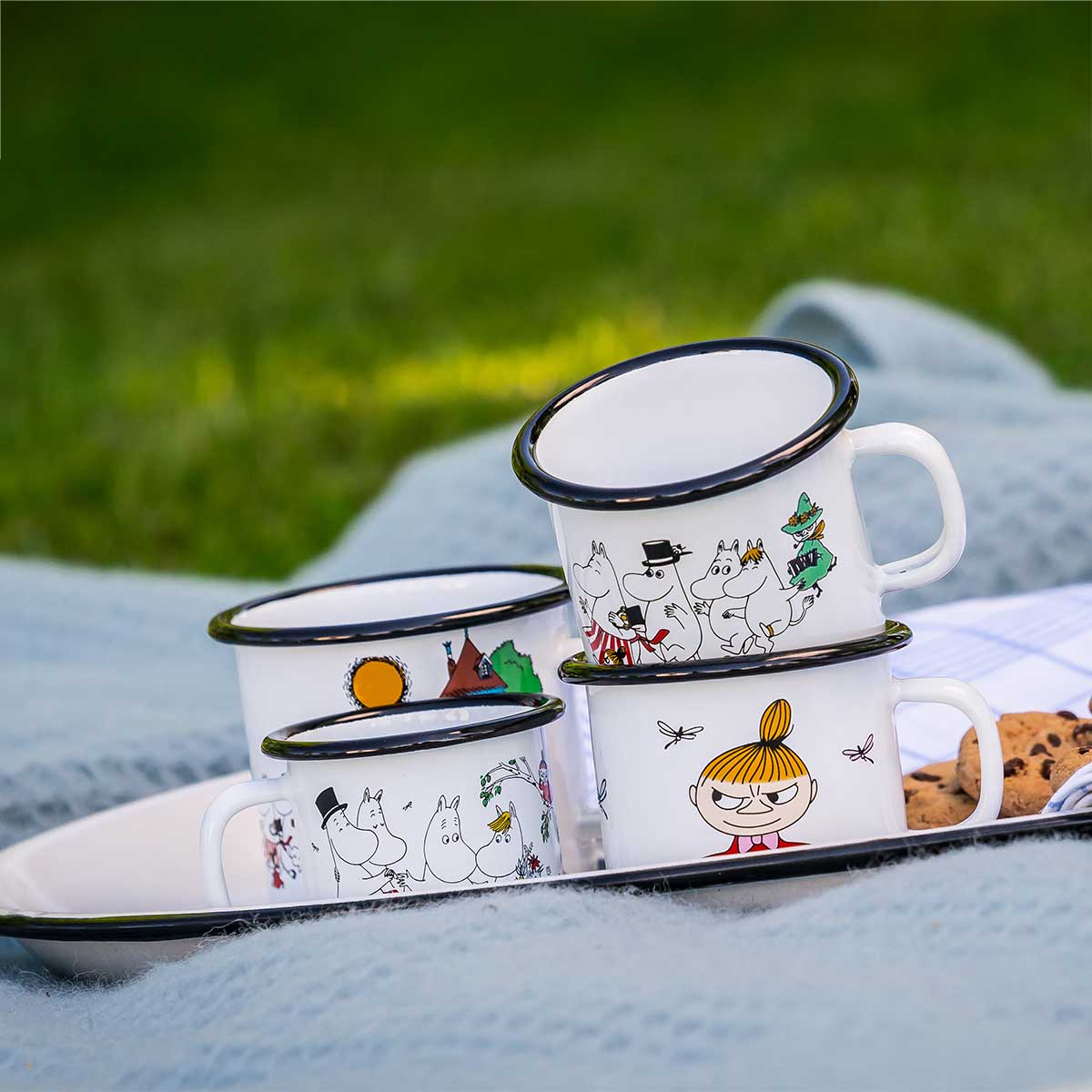 Moomin ムーミン Muurla ムールラ ホーローマグ(ヴィレッジ / 370ml)
