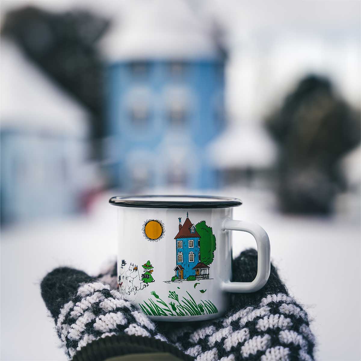Moomin ムーミン Muurla ムールラ ホーローマグ(ヴィレッジ / 370ml)