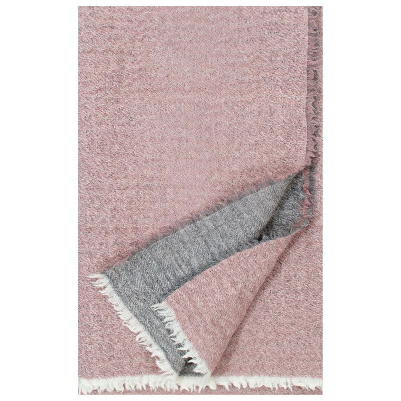 LAPUAN KANKURIT ラプアンカンクリ ブランケット DUETTO ( 140×180cm / ローズ×グレー )