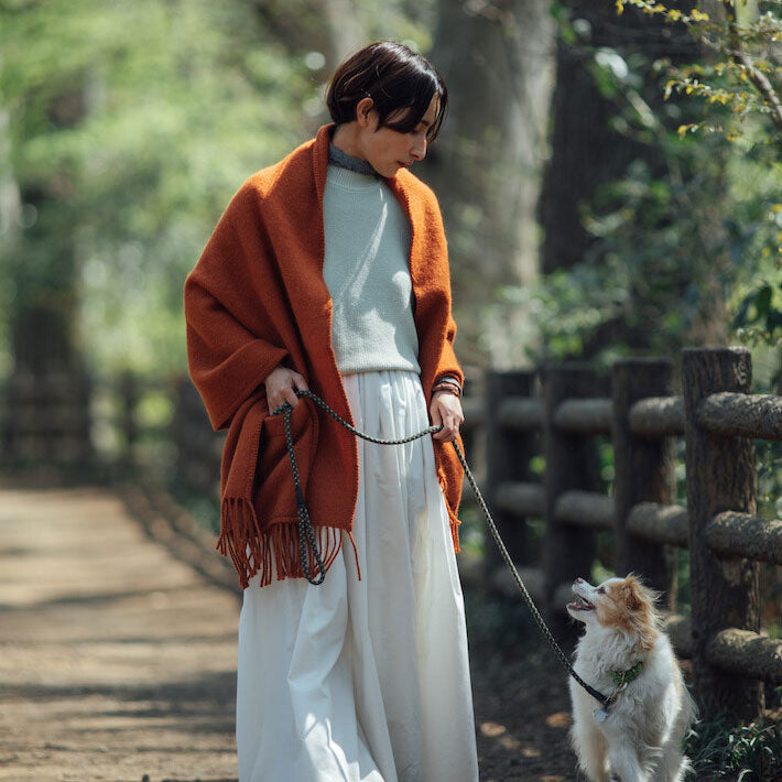 LAPUAN KANKURIT ラプアンカンクリ ポケットショール UNI ( 60×170cm / シナモン )