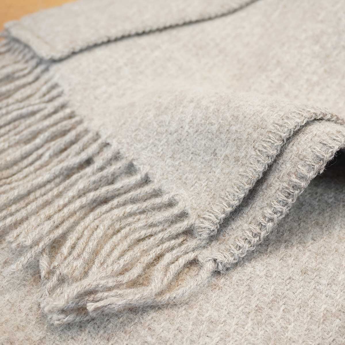 LAPUAN KANKURIT ラプアンカンクリ ポケットショール UNI ( 60×170cm / メランジベージュ )