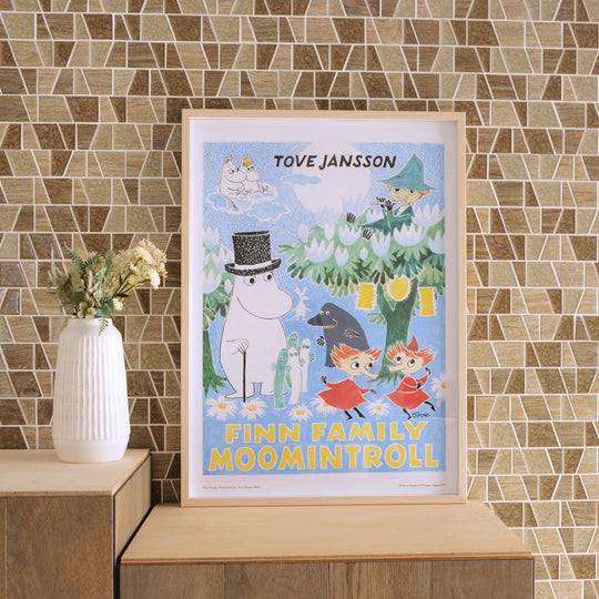 Moomin ムーミン ポスター ( Finn Family Moomintroll / 50 x 70 cm )