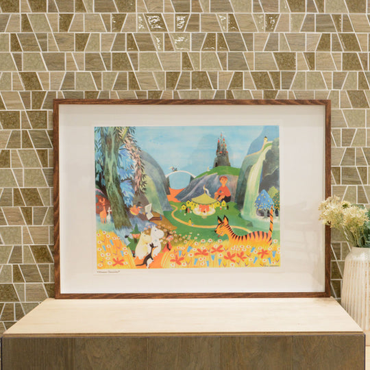 【当店専売】Moomin ムーミン ポスター ( Carousel Party / 50 x 40 cm )